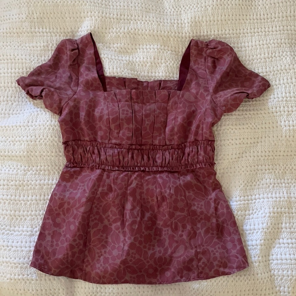 Marc Jacob’s flower print top 100% SILK! AUTHENTIC